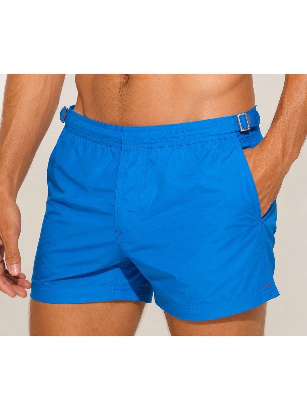 Orlebar Brown Bulldog Blue Shorts Adjustable Waist Buckle Classic Men's Size 30